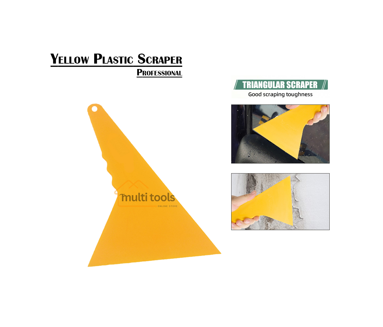 Yellow Plastic Scraper Professional